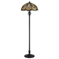 Floor lamp Tiffany QUOIZEL Elstead Belle