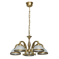 gold+сoffee metal transparent glass transparent crystal 8x40W E14 2700K IP20