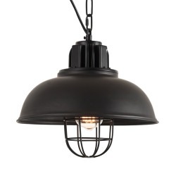 Pendant luminaire PPL07B PLATINET PENDANT LAMP HELIOS P160340 E27 BLACK METAL 33X25